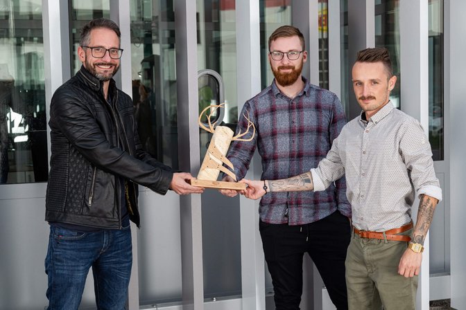 Anton Award Bild mit Daniel und Michael