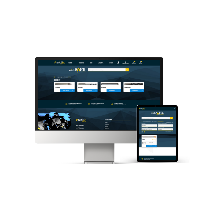 Reich Tools Website MockUp