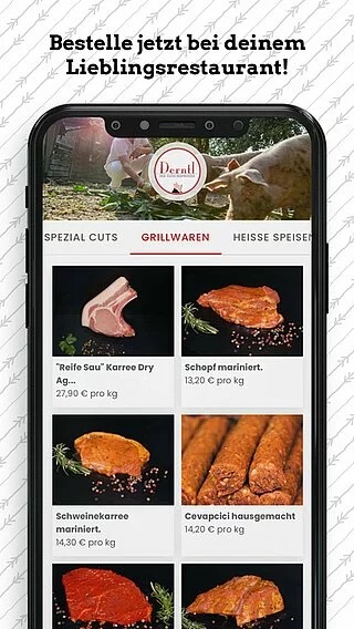 Derntl App Mockup